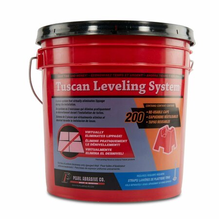 PEARL Tuscan Leveling System Bucket of 200 Caps TLSCAP200